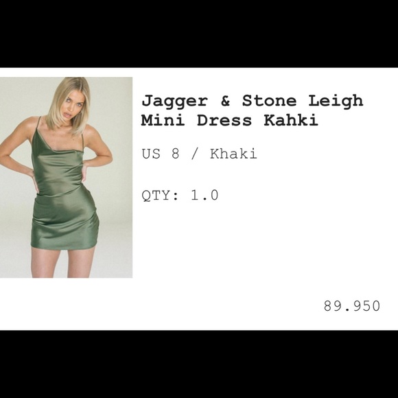 Jagger & Stone Satin Mini Dress from Princess Polly - Picture 1 of 5